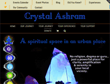 Tablet Screenshot of crystalashram.com